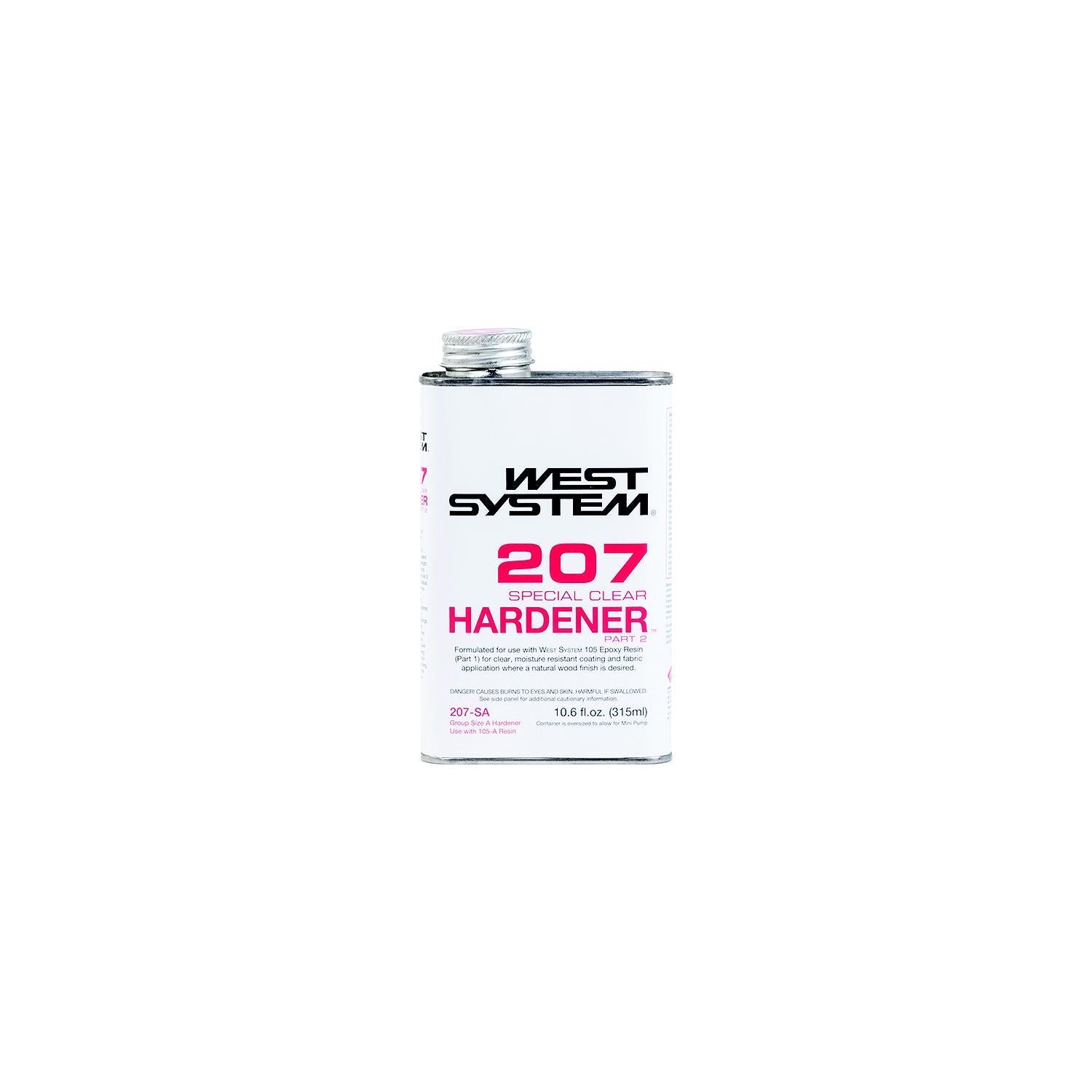 West System C207SA Special Clear Hardener, 315 ml (10.6 oz.) 655-C207SA