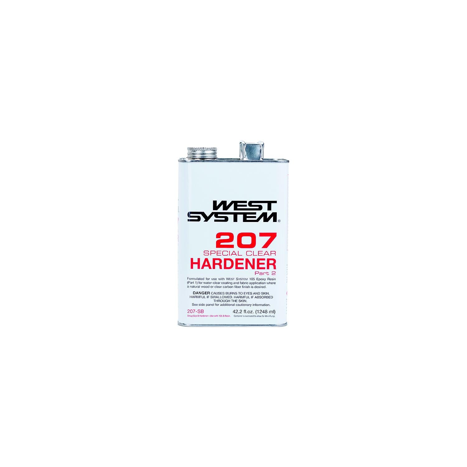 West System C207SB Special Clear Hardener, 1.24 L (42.2oz.) 655-C207SB