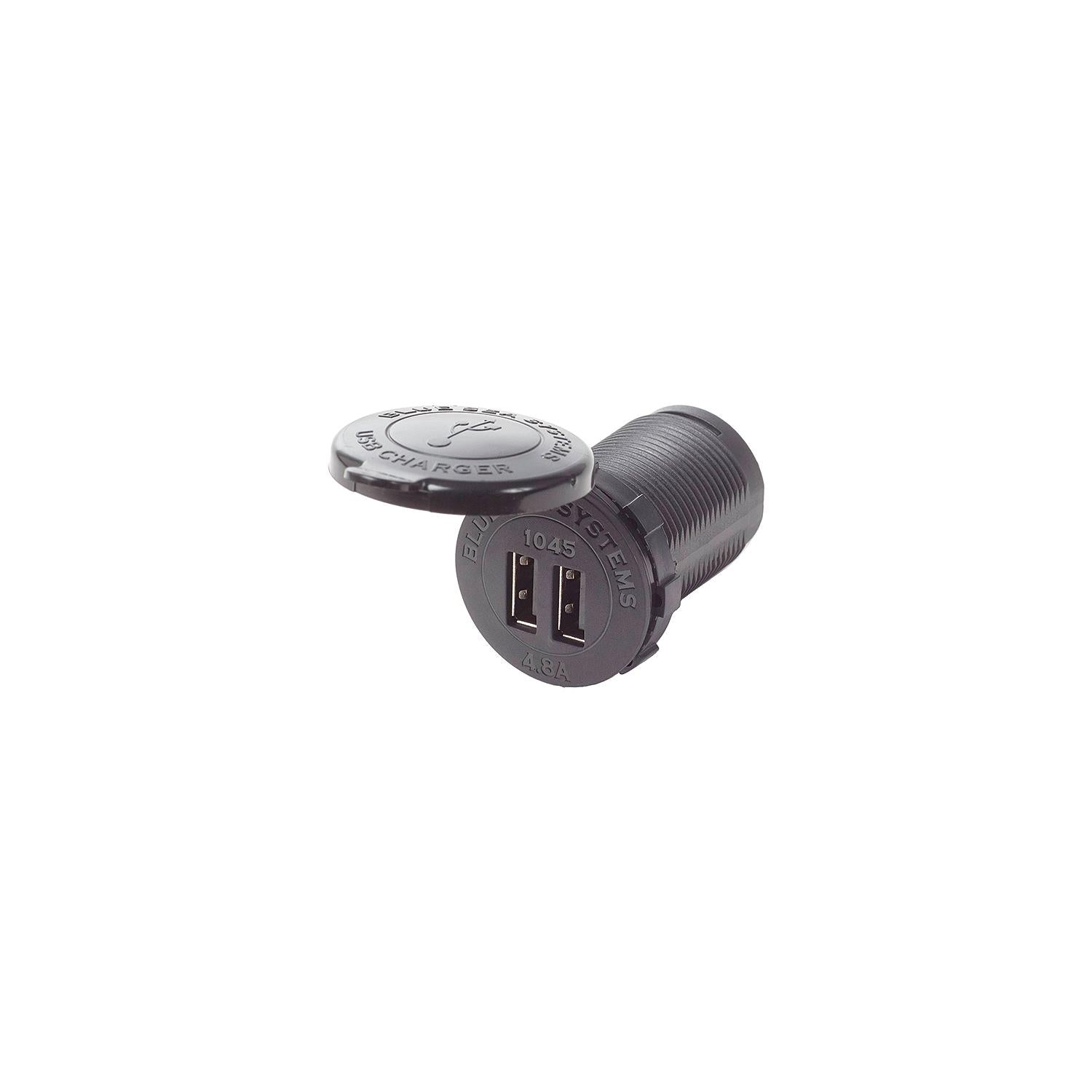 Blue Sea Systems 1045 Dual USB Charger Socket Mount 12/24V DC 661-1045
