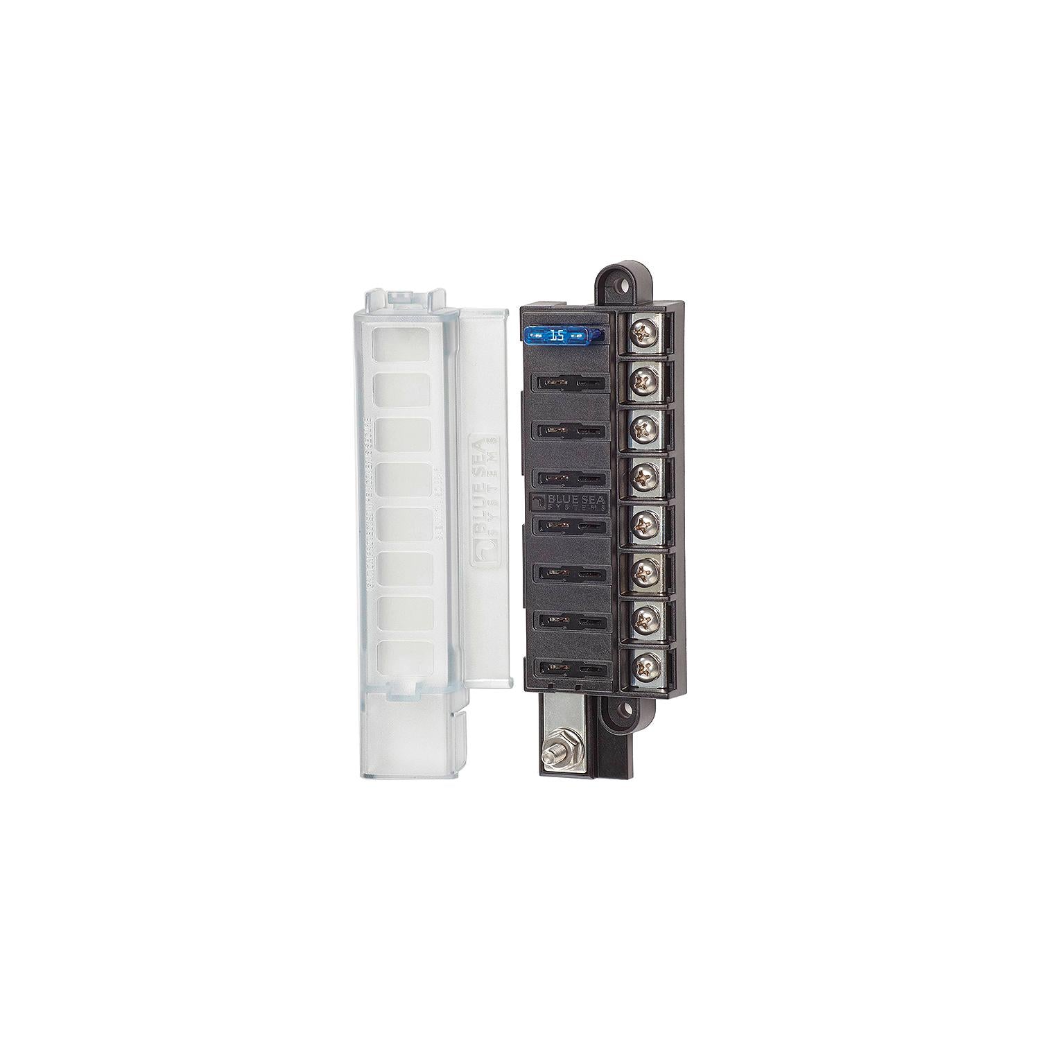 Blue Sea Systems ST Blade Compact Fuse Block - Common Source, 8 Circuits 661-5046