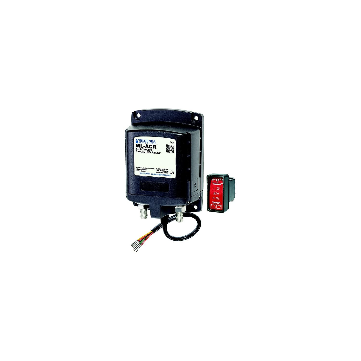 Blue Sea Systems 7620 ML Series Automatic Charging Relay, 12V 661-7620