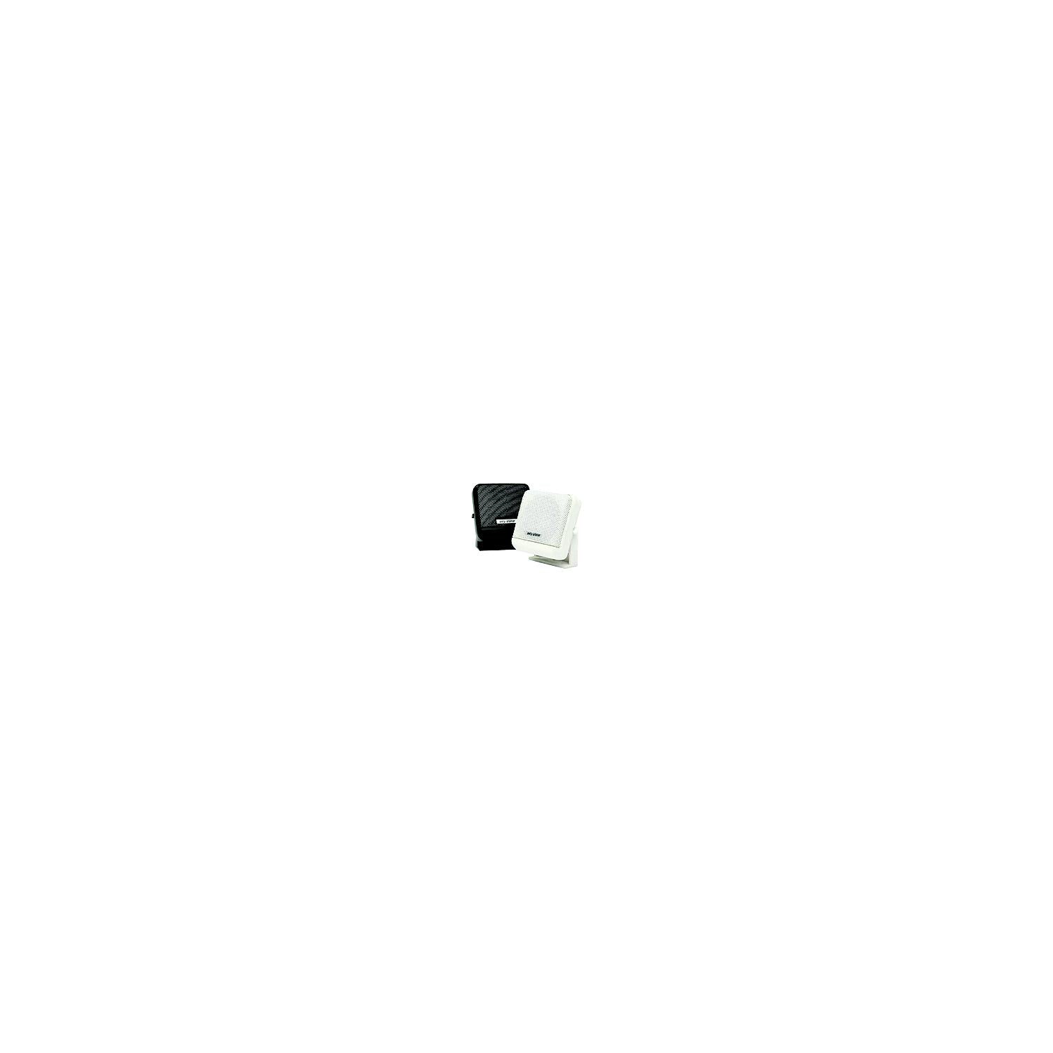 Poly-Planar MB41B Waterproof VHF Extension Speakers Surface Mount 10W 4-5/8" x 4-5/8", Black 665-MB41B