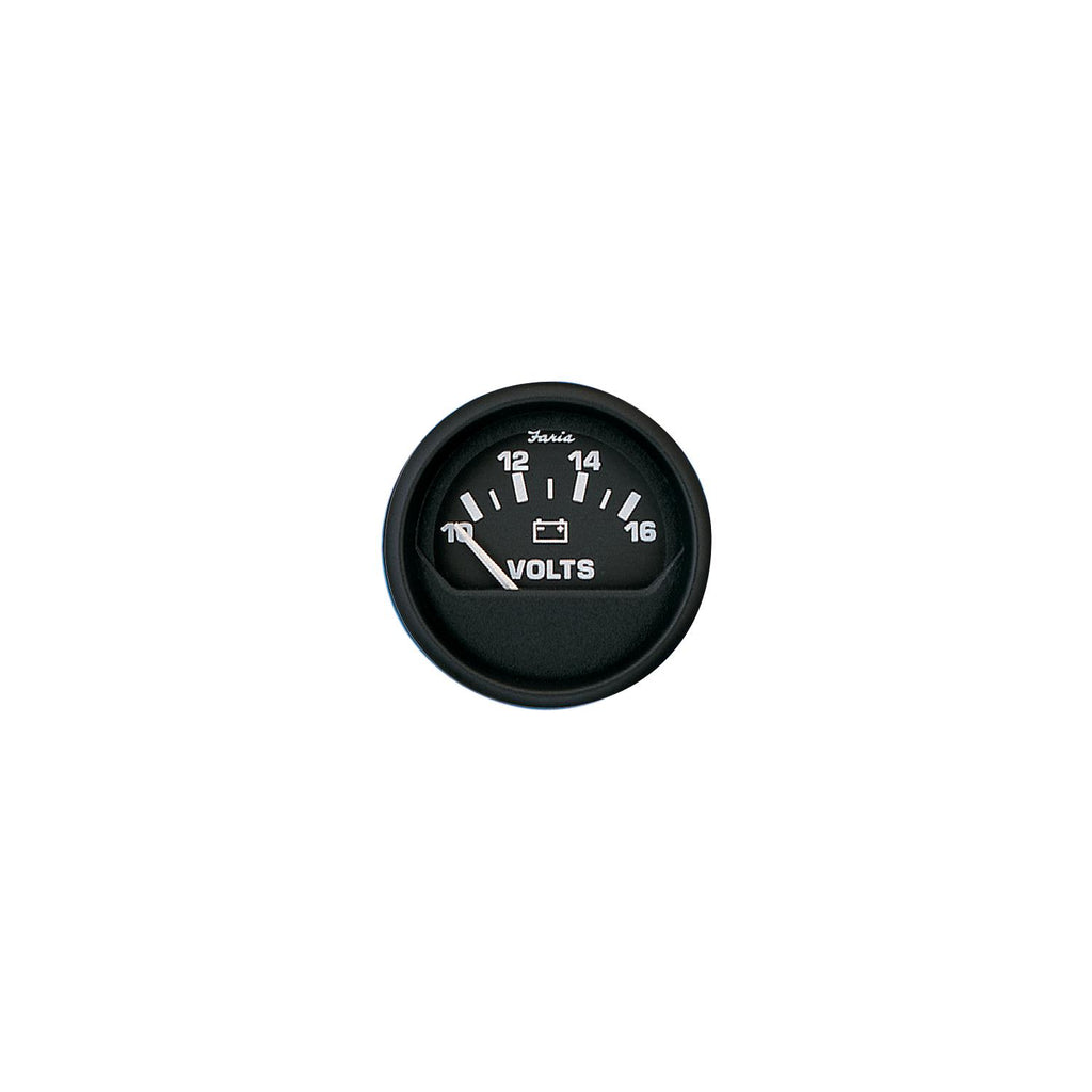 Faria Instruments Faria Instruments Faria 12821 Euro 2" Voltmeter Gauge (10-16 VDC)