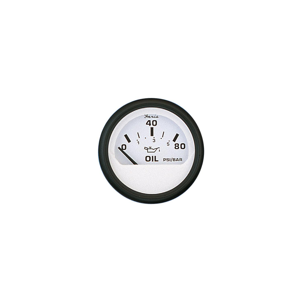 Faria Instruments Faria Instruments Faria Euro 2" Oil Pressure Gauge 80 PSI