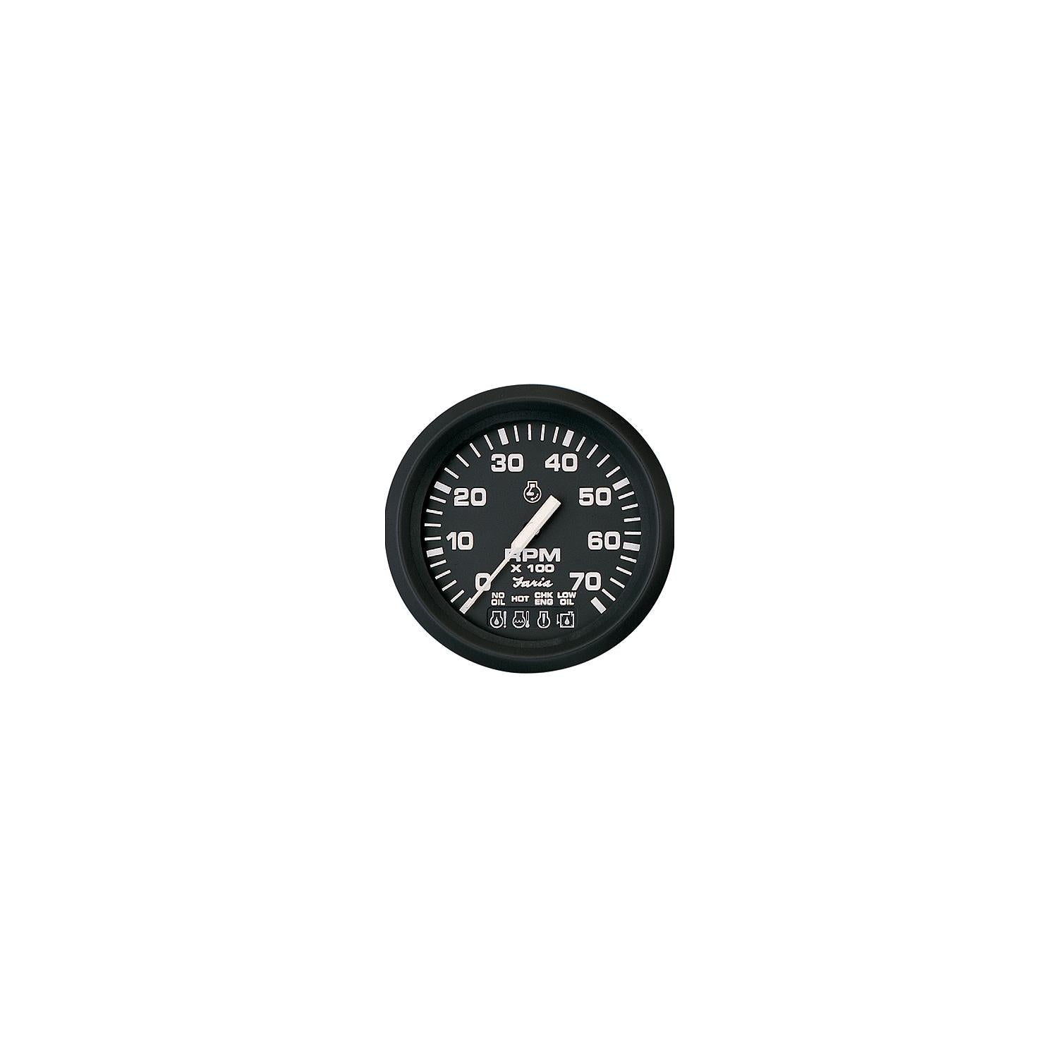 Faria Instruments Faria Instruments Faria 32805 Euro 4" Gauge - 7000 RPM Tachometer (All Outboard)