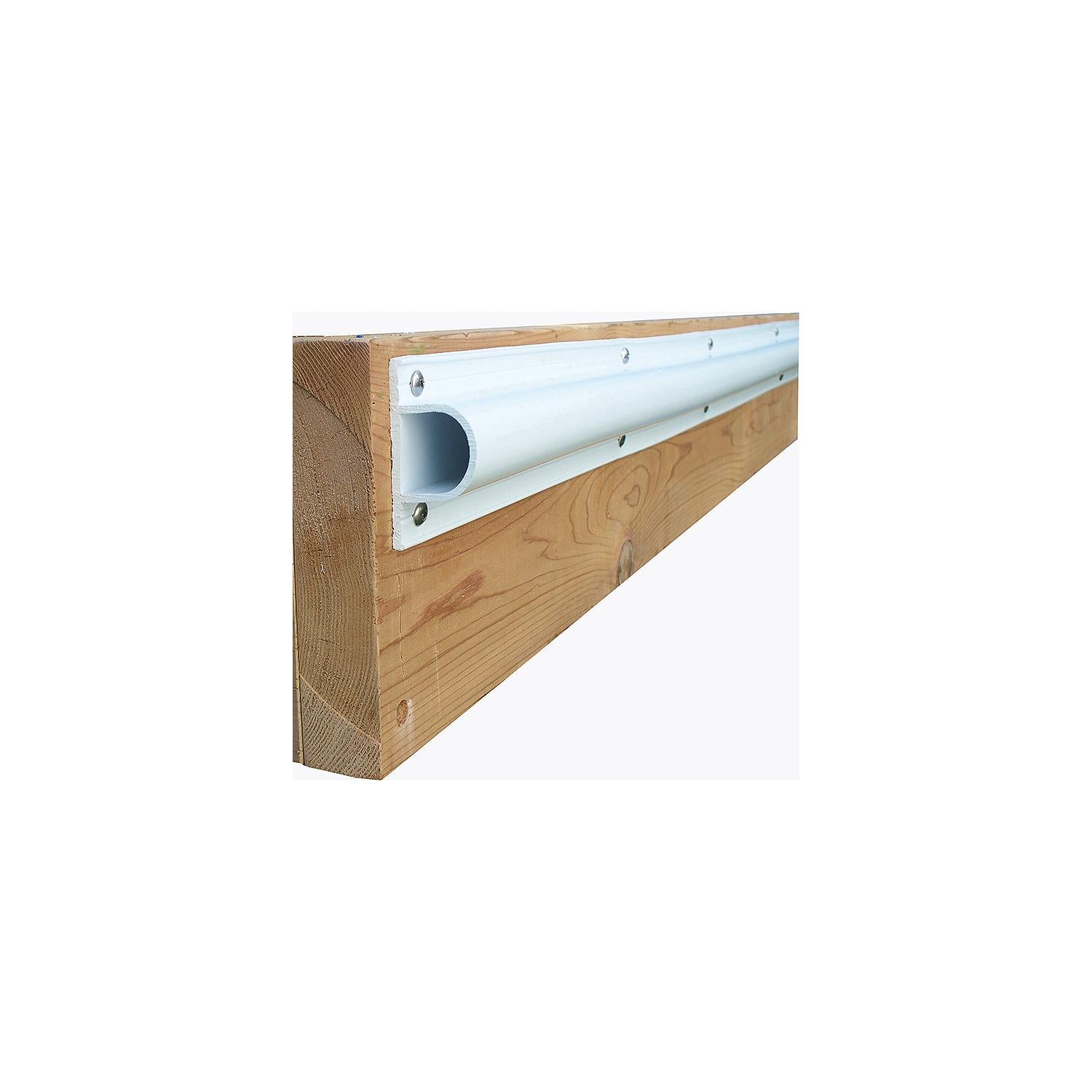 Dock Edge 1004F Air Cushion™ Single "D" Profile, White, 8', 10/pk 686-1004F