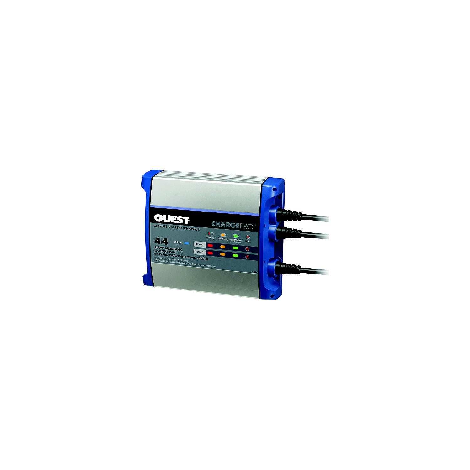 Guest Rec Guest 2707A ChargePro On-Board Battery Charger, 8 Amps, 2 Banks 85-2707A