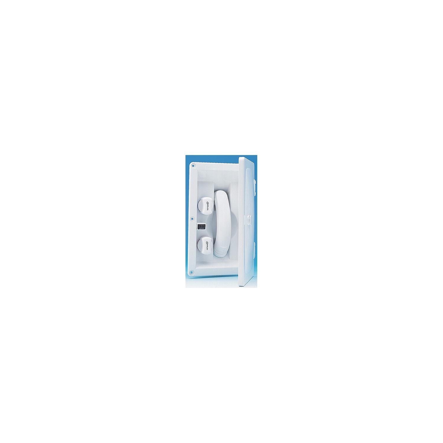 Whale Whale Marine RT2658 White "Swim 'N' Rinse" Transom Shower w/ Hot/Cold Mixer & Cover