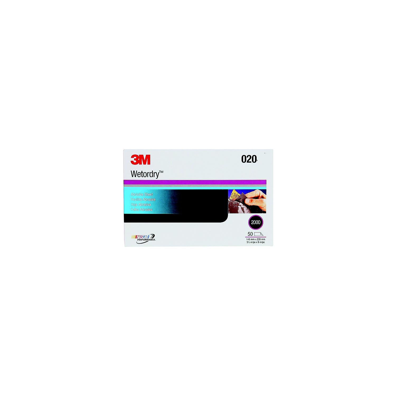 3M 3M Imperial Wet Or Dry™ Paper Sheets, 5-1/2" x 9" Grade 1200 50/Pack