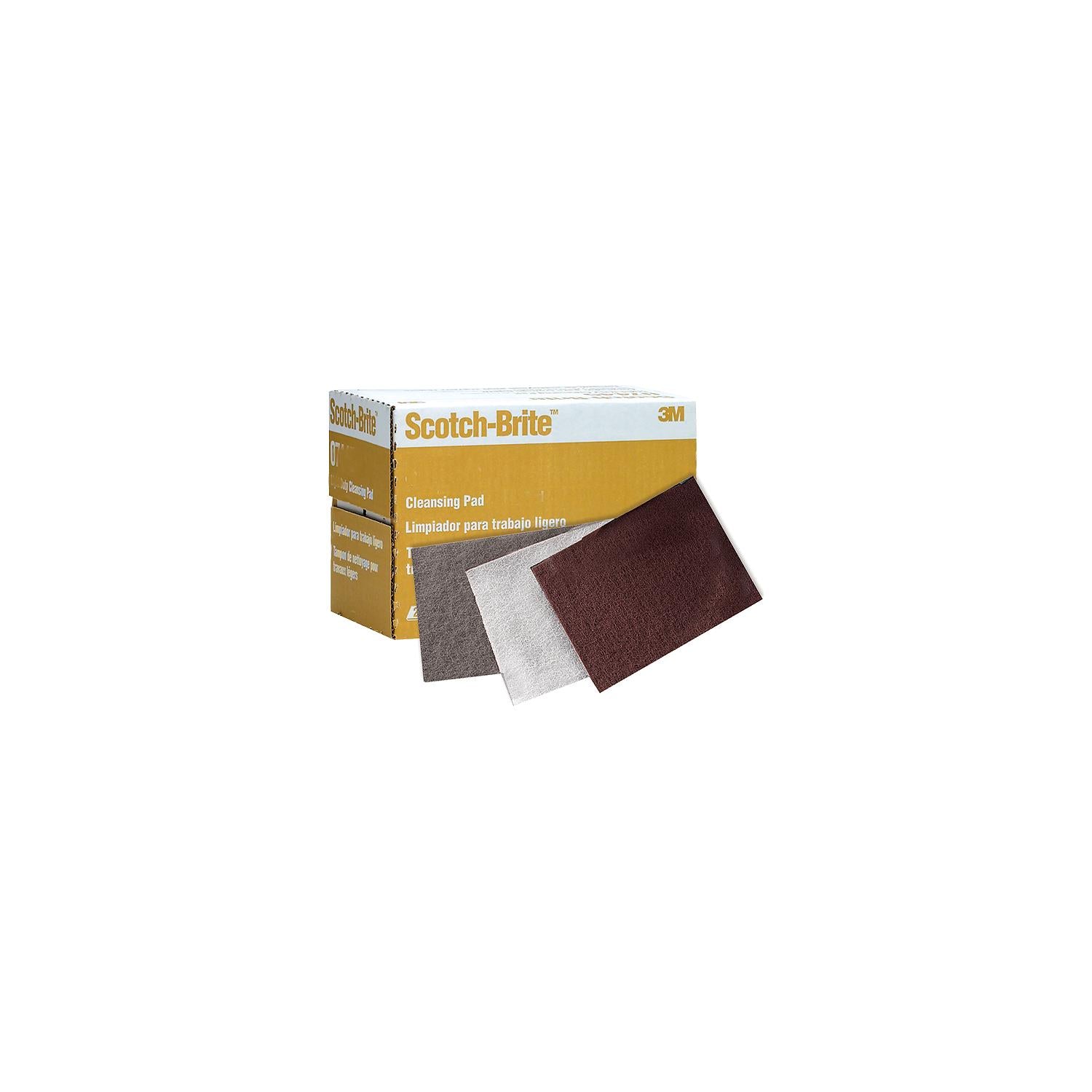 3M 07447 Scotch Brite Hand Pads, General, Maroon, 20/Box 71-07447