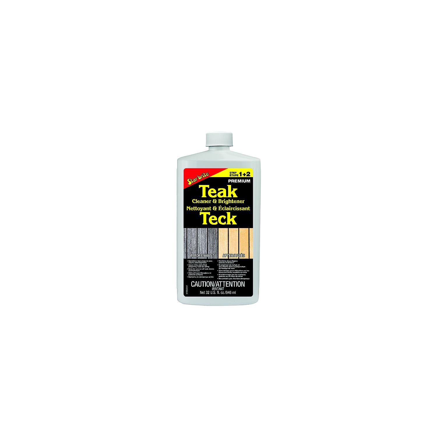 Star brite Starbrite 94932C One Step Teak Cleaner & Brightener, 32 oz., 6/case 74-94932C