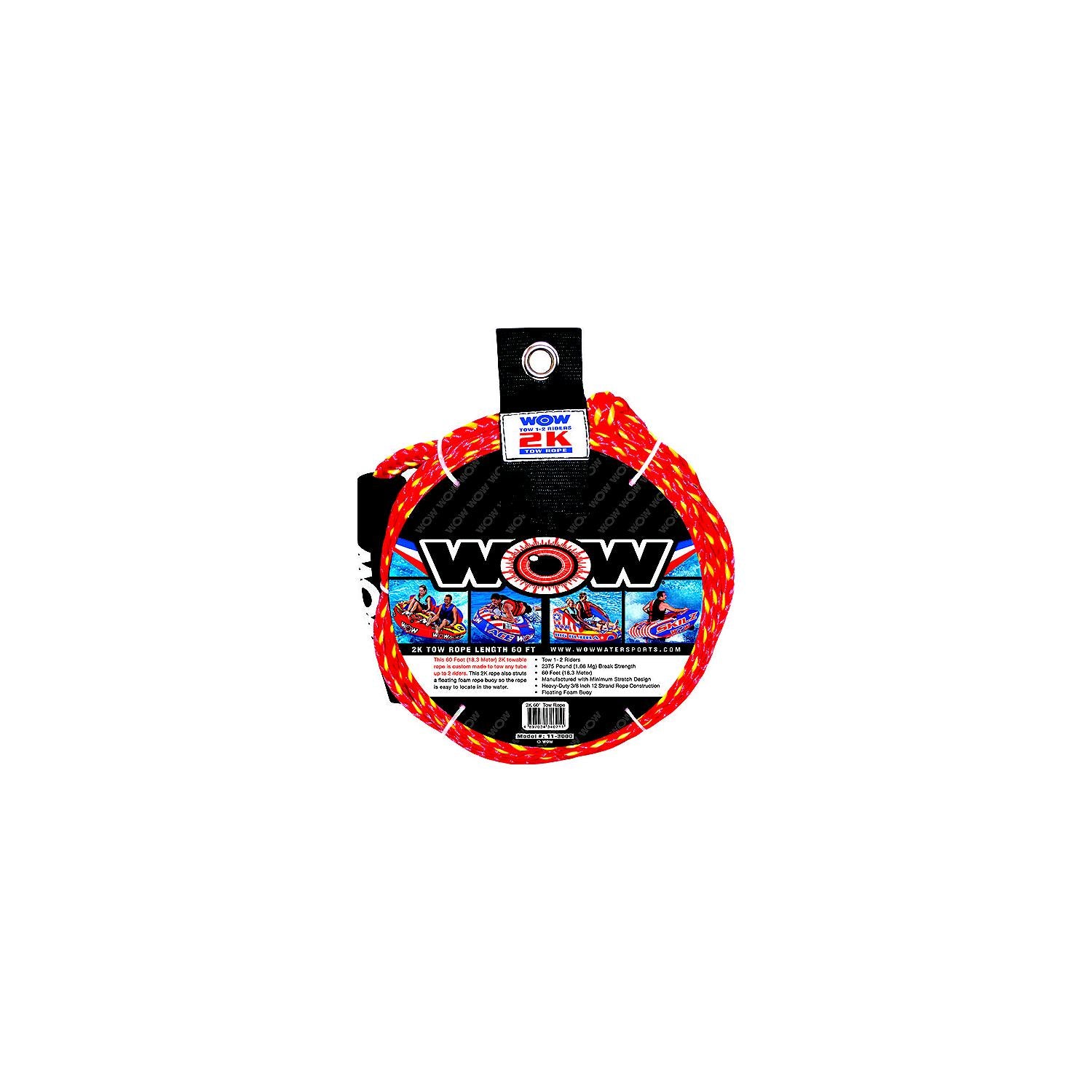 WOW Towable Tow Rope, 60', 1-2 Riders 742-113000