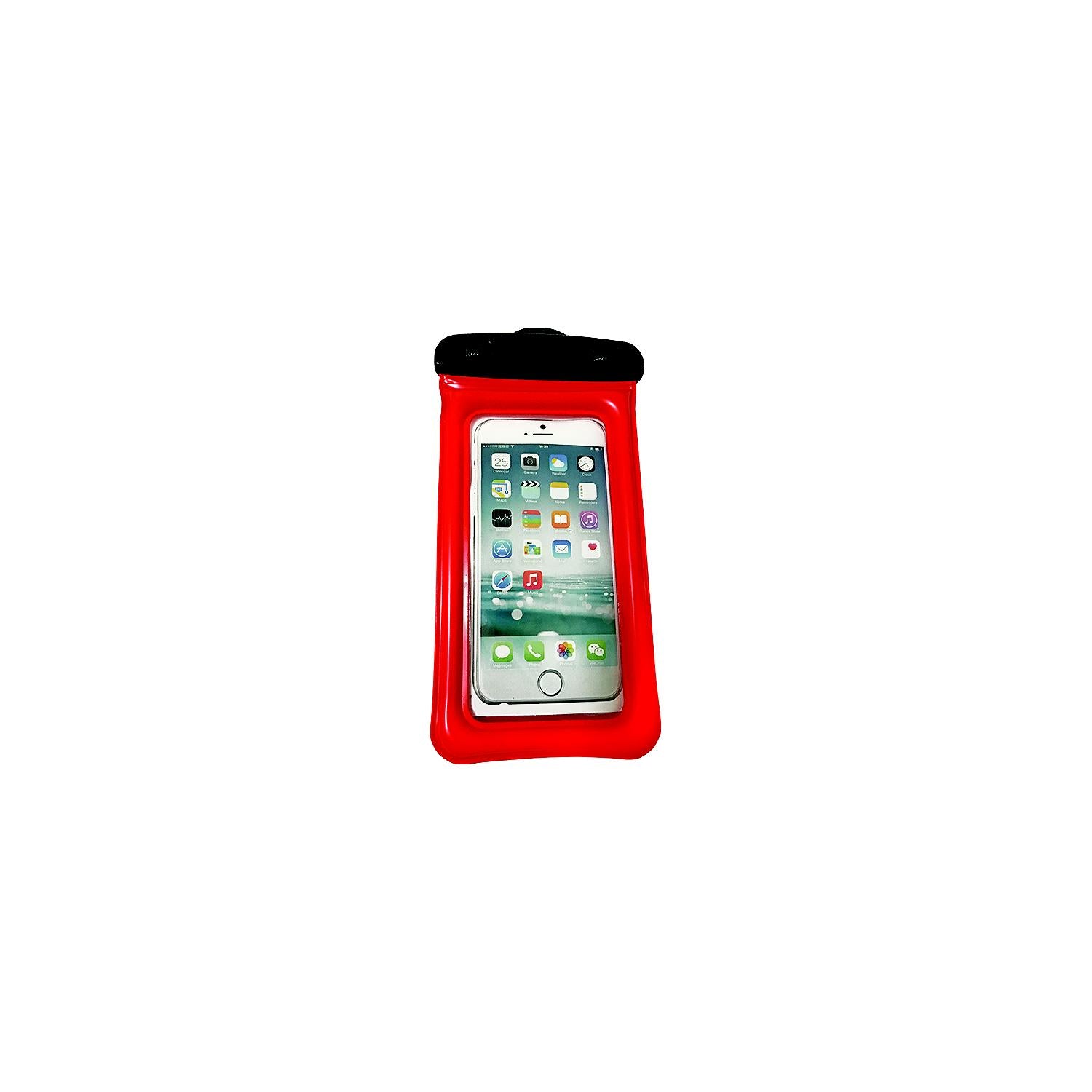 WOW Watersports WOW H2O Proof Phone Holder, 4" × 8", Red 742-185000R