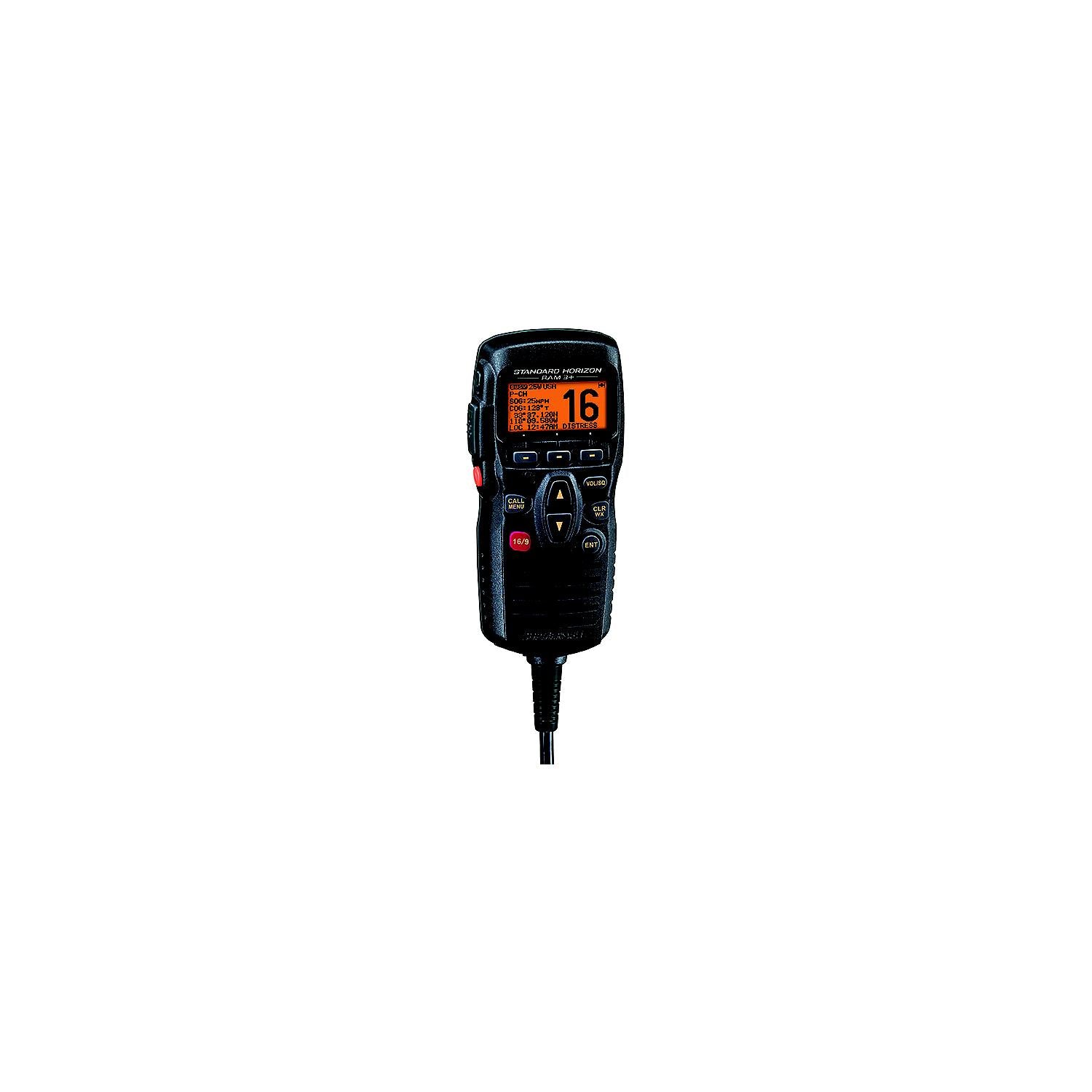 Standard Horizon RAM3+ 2nd Station Remote Control Microphone, Black 783-CMP31B