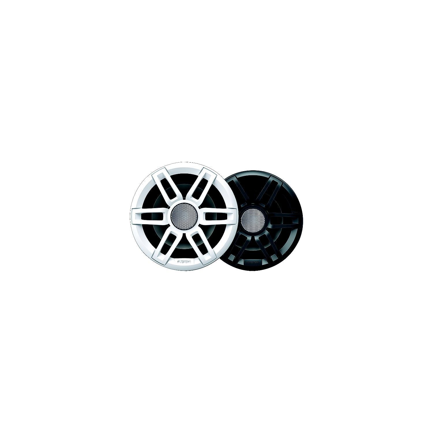 Fusion 0100219620 XS-FL65SPGW Series Marine Speakers, 6.5" LED, Sport White & Grey Grills 830-0100219620