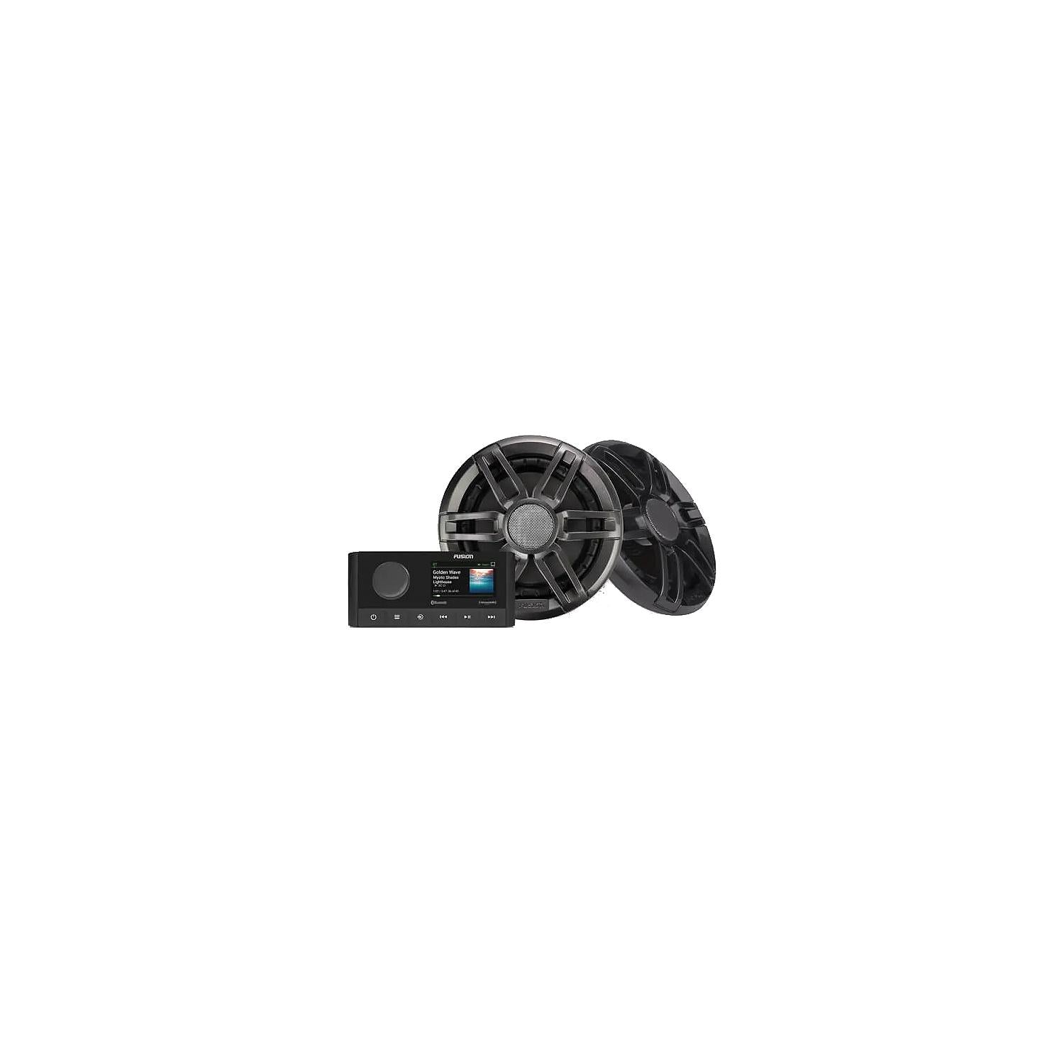 Fusion 0100225060 MS-RA210 Stereo Kit w/6.5" XS Sports Gray Speakers 830-0100225060