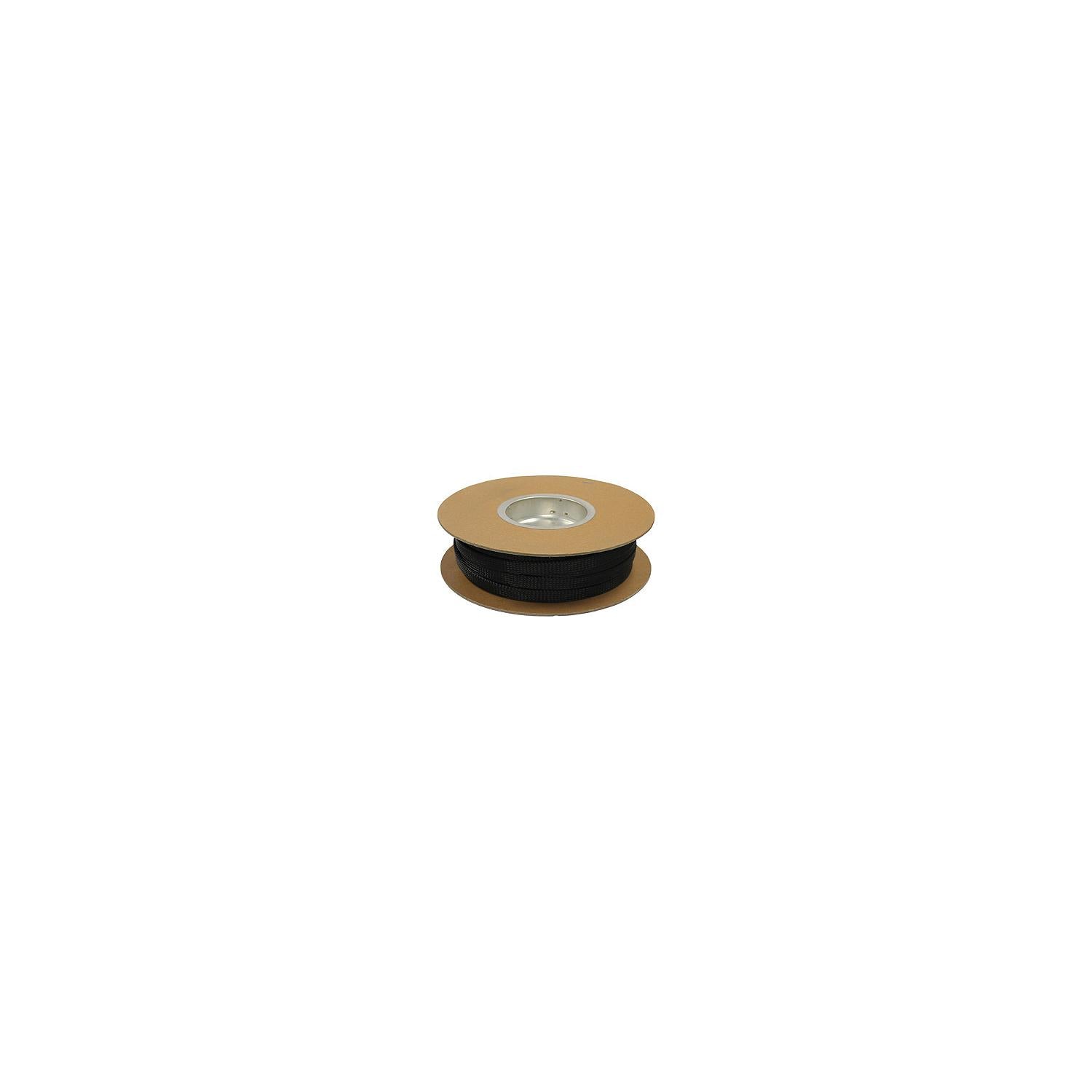 Pico 08407026 Expandable Braided Loom, Black, 3/4" - 1-1/4" x 100' 845-08407026