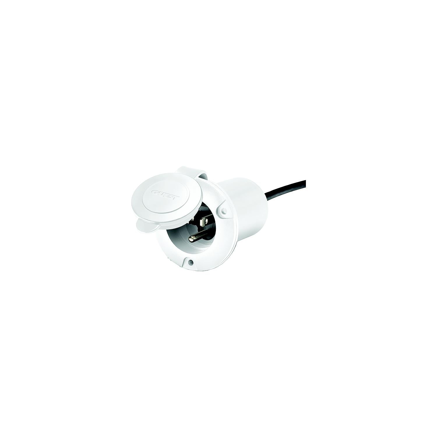Guest Rec Guest 150PHW Universal AC Plug Holder, White 85-150PHW