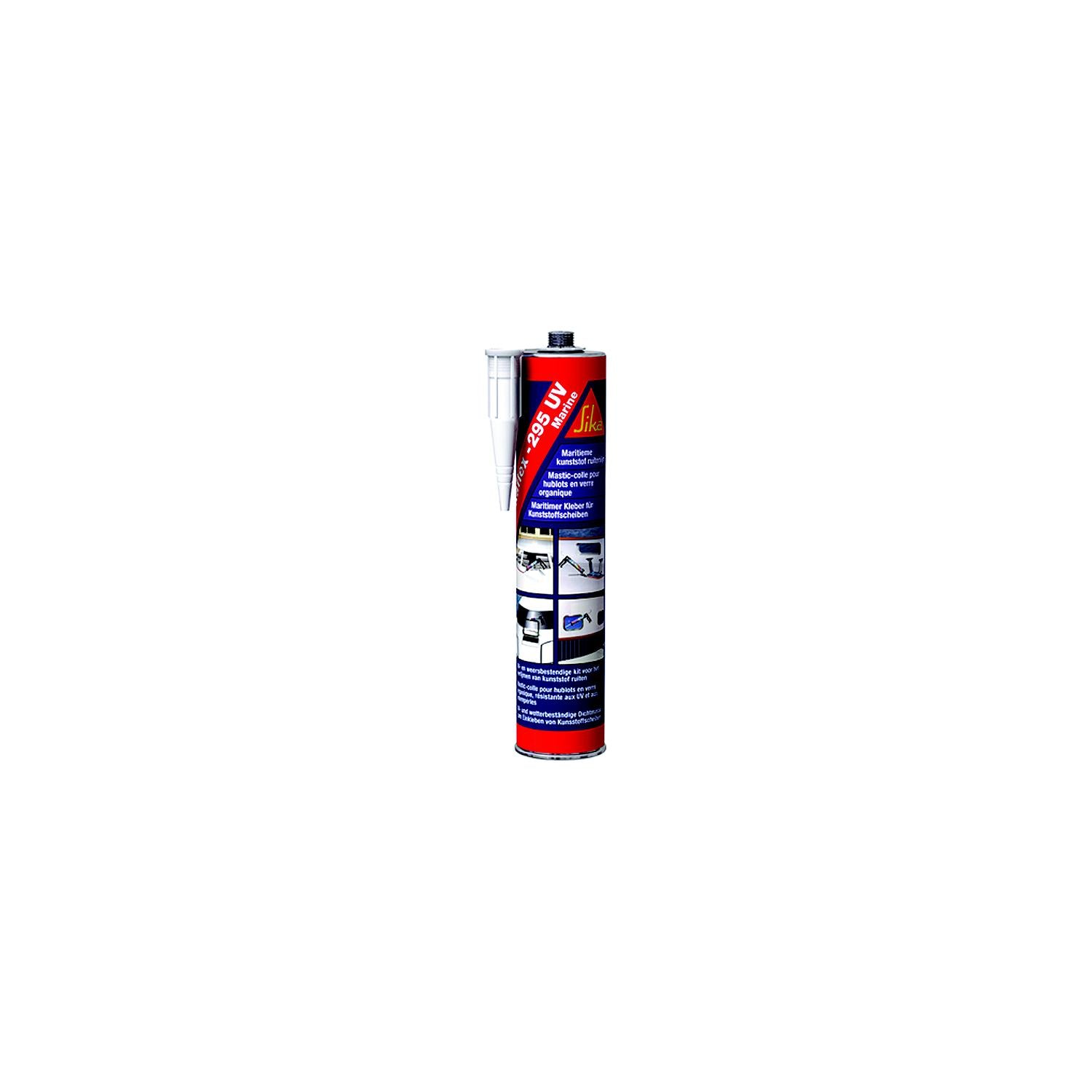 Sikaflex® 295UV Marine Polycarbonate / Acrylic Window Adhesive, Black, 11 oz. Cartridge 884-295UV