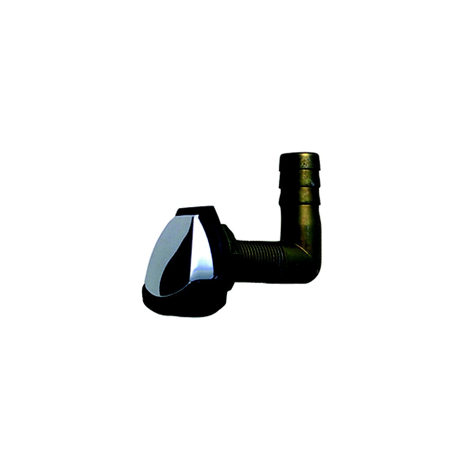 Perko 0561DP4CHR 90° Rotating Gas Tank Vent, Chrome/Black 9-0561DP4CHR