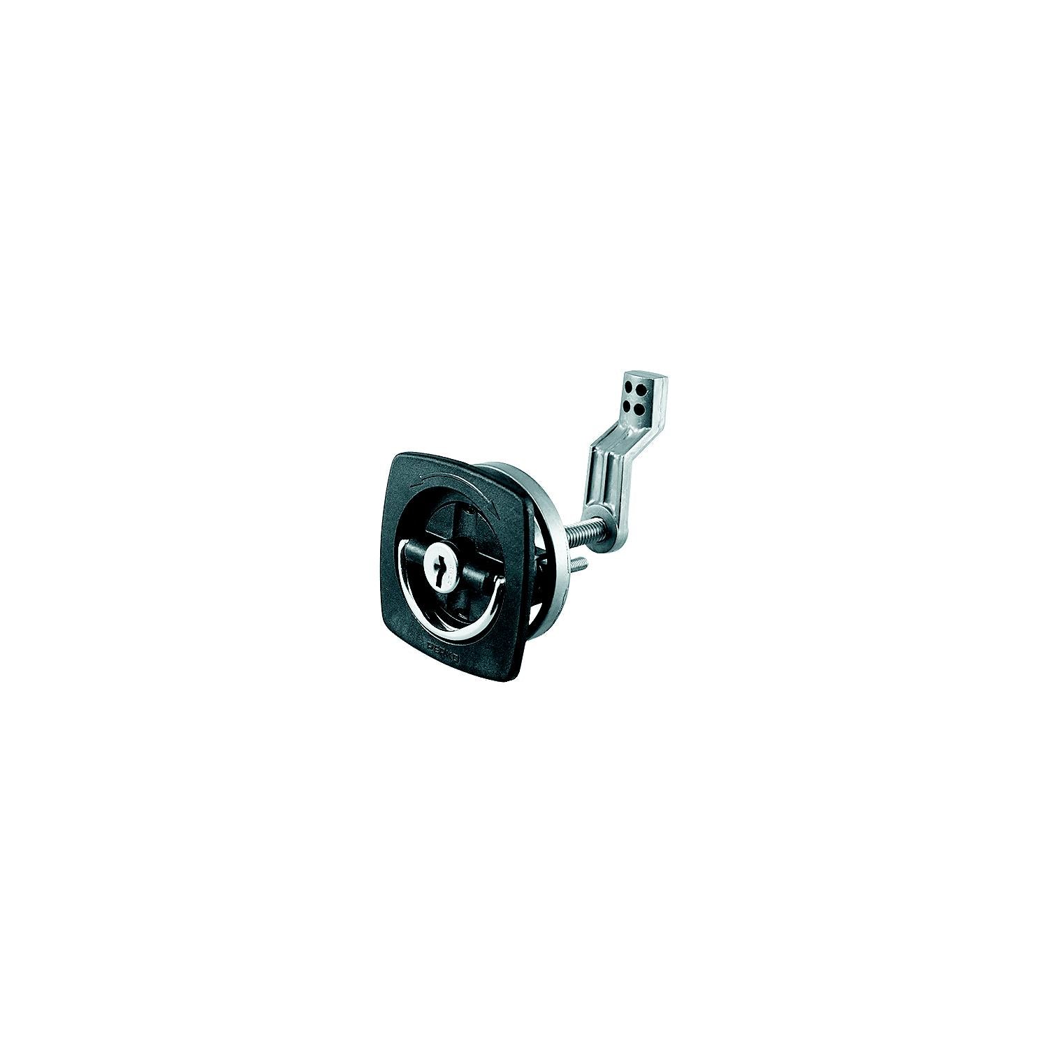 2-1/2X2-1/2 Black Flush Lock 9-0931DP2BLK