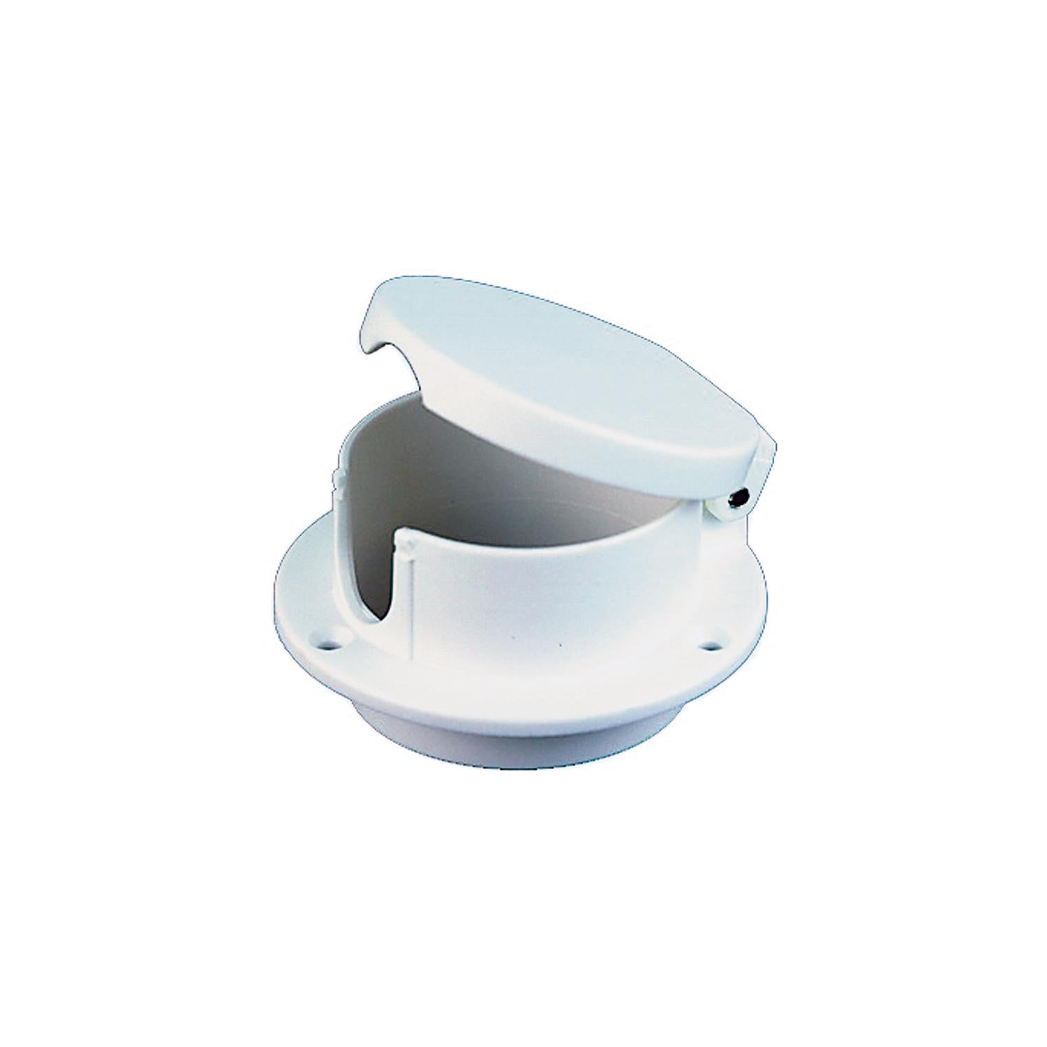 White Plastic Rope Deck Pipe 9-1057DP0WHT