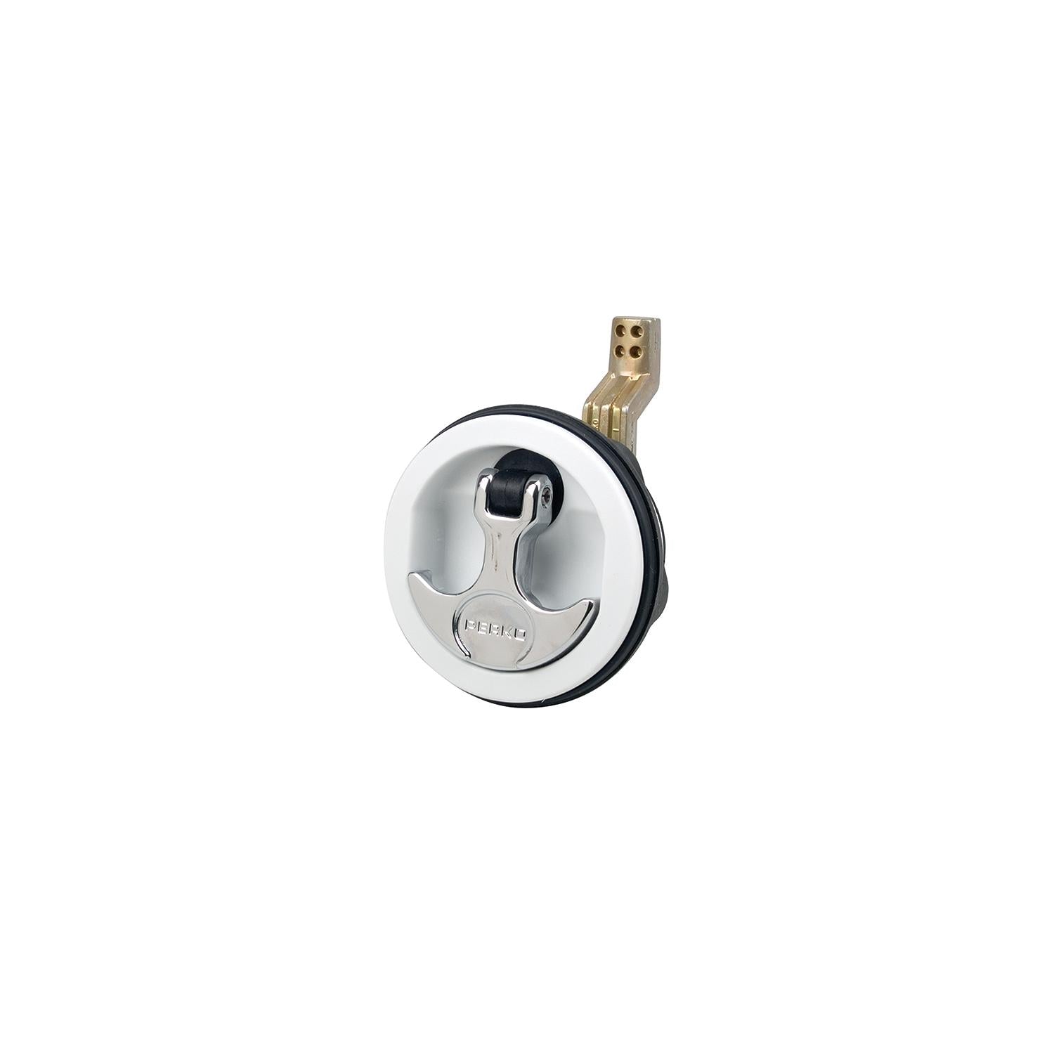 Hatch Pulls Flush Lock, White 9-1091DP1WHT