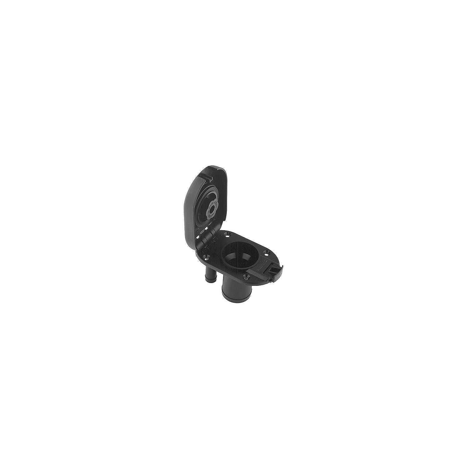 Perko Black Plastic Gas Fill & Tank Vent w/Straight Neck 9-1319DPGBLK