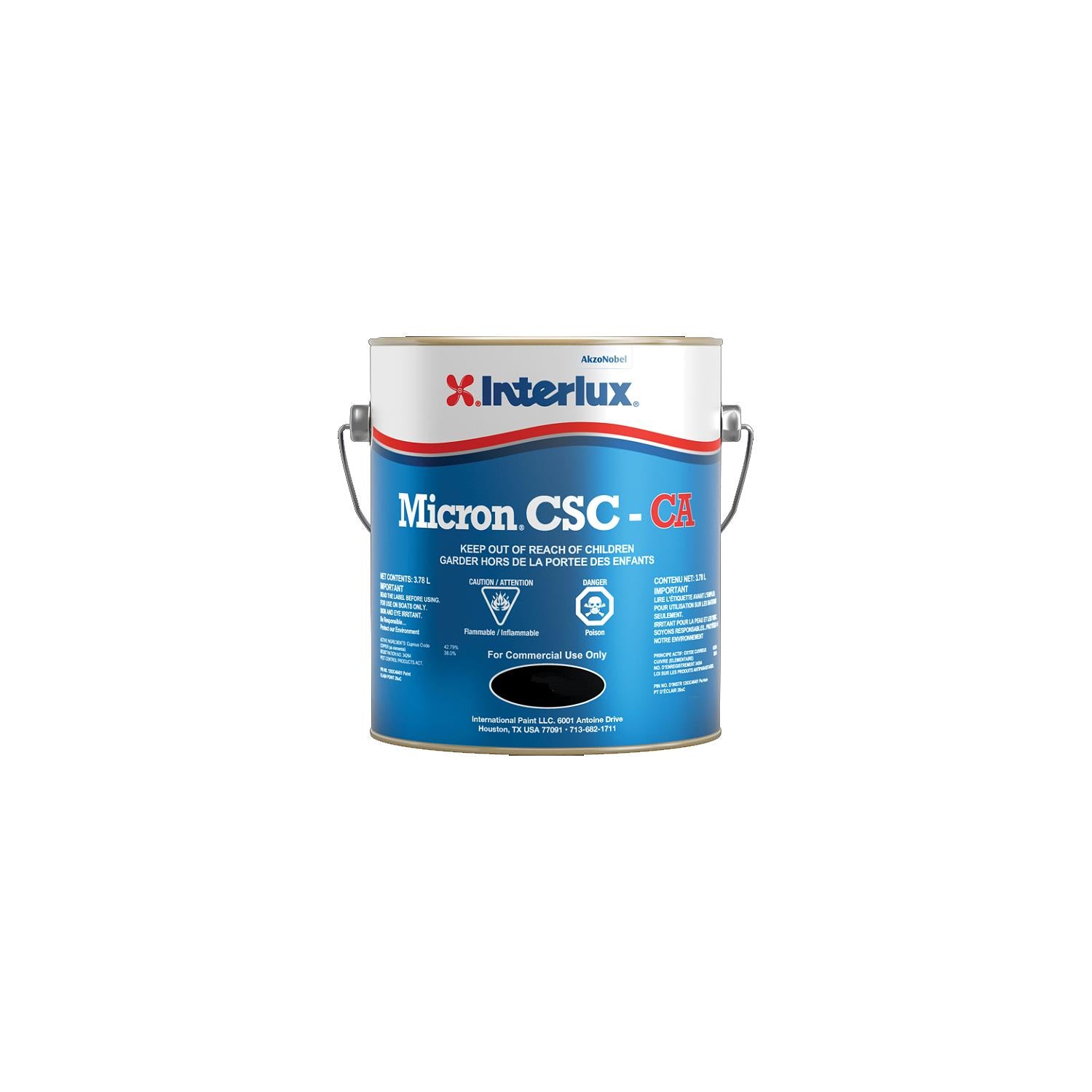 Interlux YBM003CA Micron® CSC-CA Bottom Paint, Black Gal. 94-YBM003CA