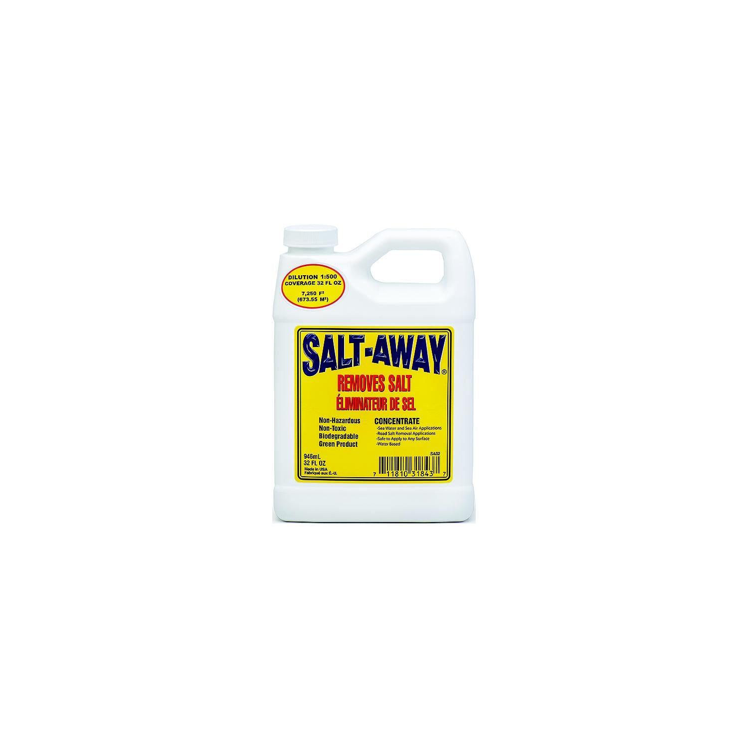 Salt-Away Products Inc. Salt-Away SAL32 Salt Remover, 32 oz. Concentrate, 12/case 953-SAL32