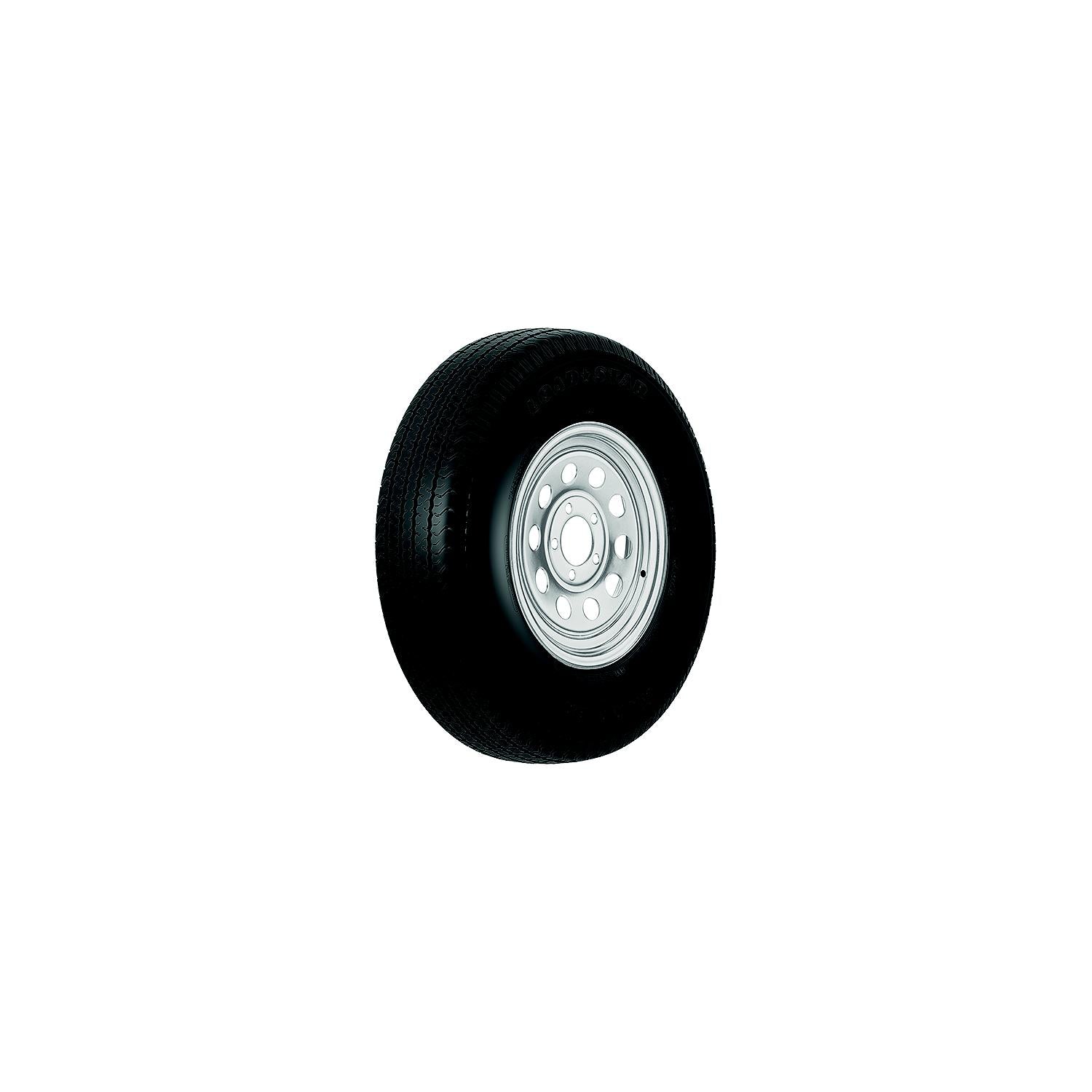 Loadstar Tires 13" ST Radial Tire & Wheel Assembly, ST185/80R13 C/5-Hole Modular Silver 966-32013