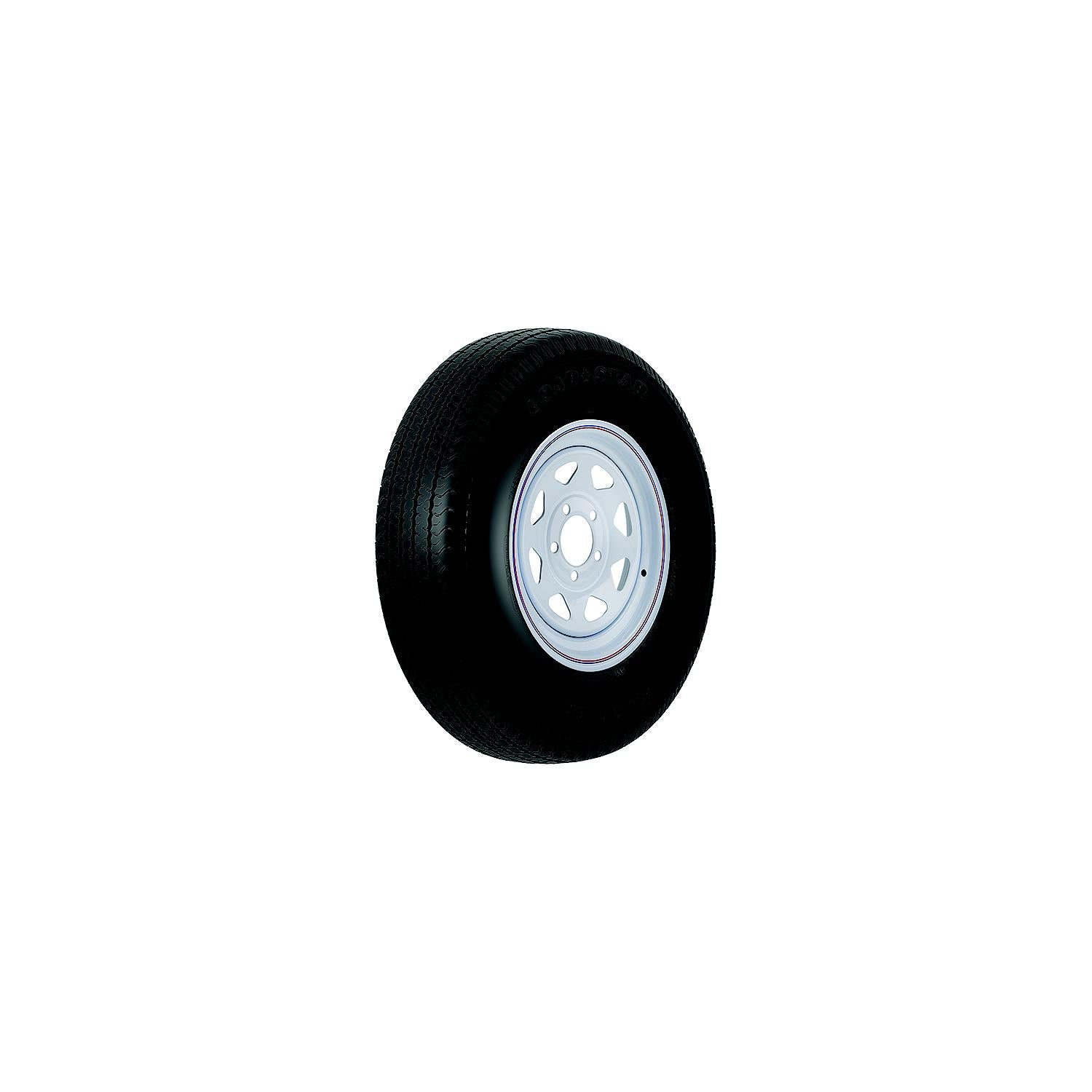 Loadstar Tires Loadstar ST Radial Tire and Wheel (Rim) Assembly ST205/75R-14 5 Hole C Ply 966-32153