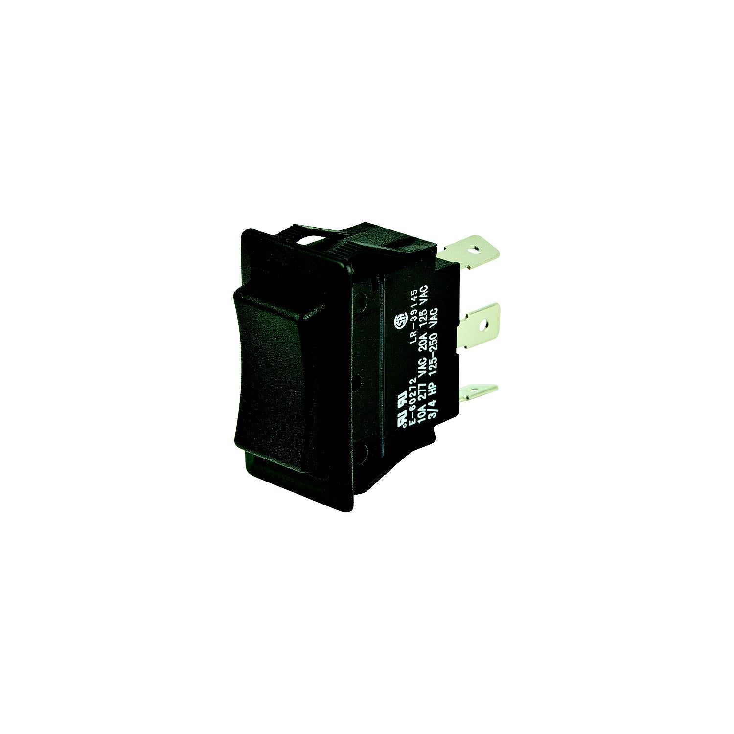 BEP 1001713 Rocker Switch, (On)-Off-(On), DPDT, 1/4" Blade Terminals 969-1001713