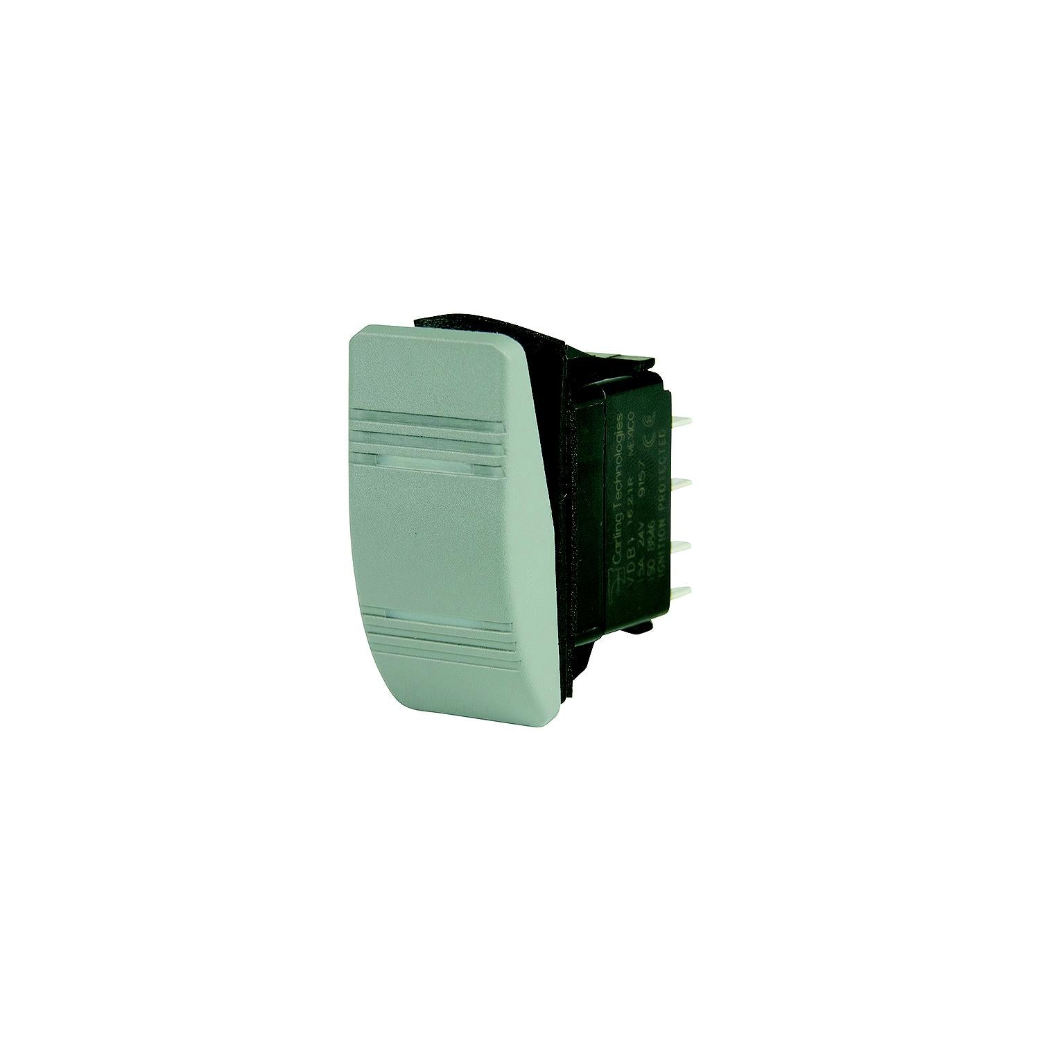 BEP 1001812 Weather Resistant Contura Rocker Switch, On-On, DPDT, 1/4" Blade Terminals, Illuminated Amber (2 Positions) 969-1001812