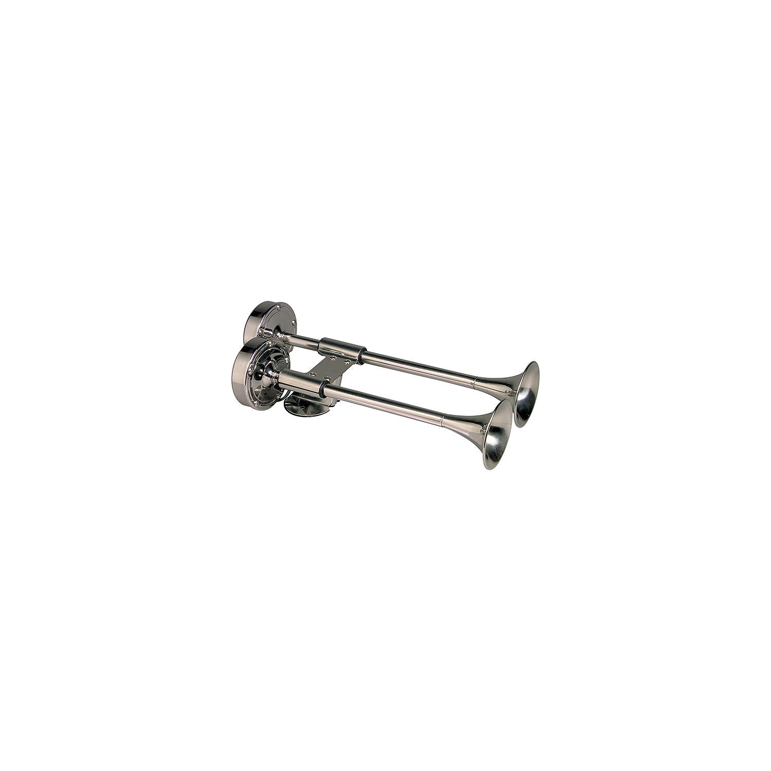 Ongaro Shorty Deluxe Dual Trumpet Horn, 12V 120-10012