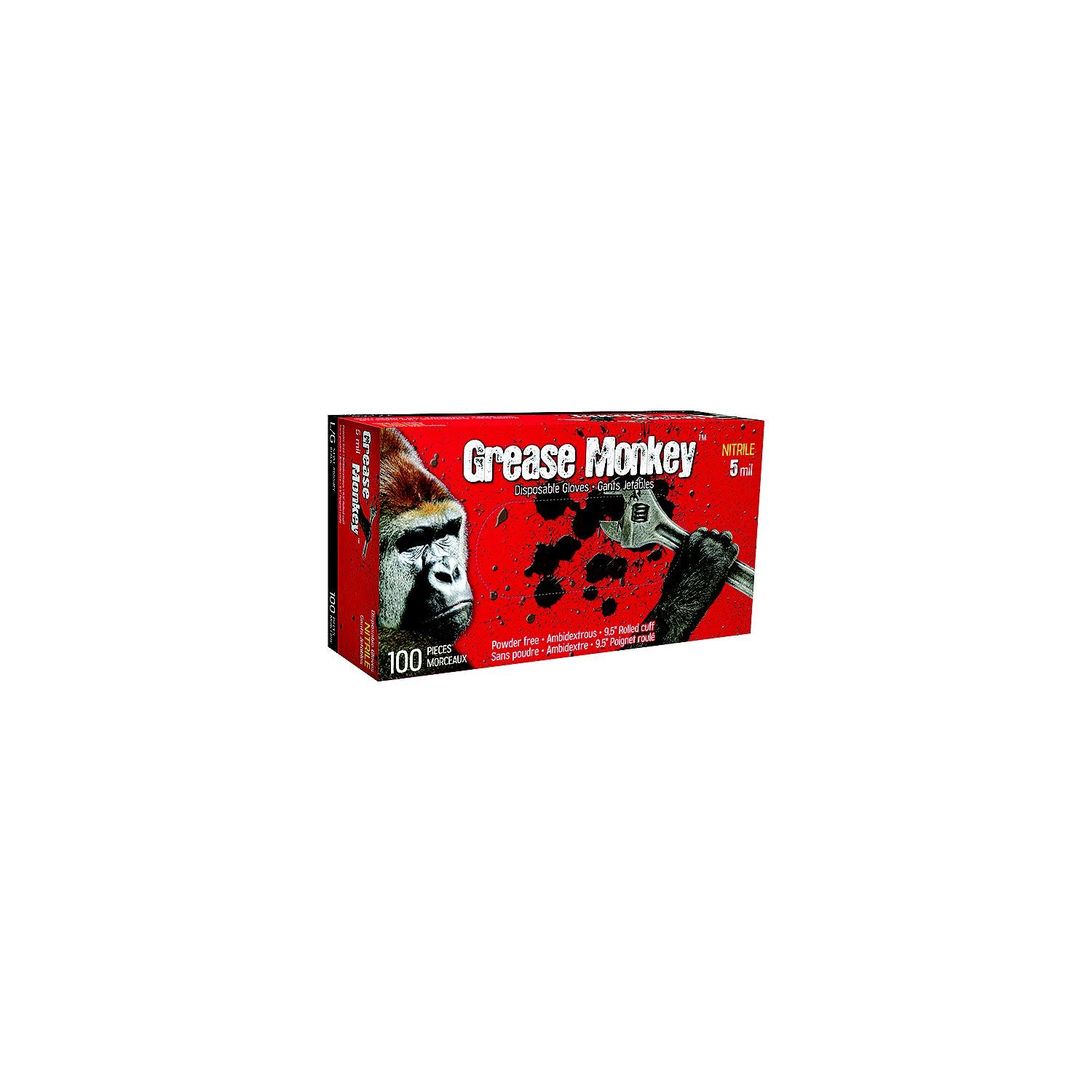 Watson Gloves Grease Monkey® 5 Mil Nitrile Gloves, Md 904-5554PFM